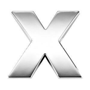 30174 Літера X шрифт прямий 2см