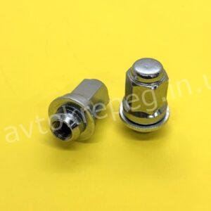Гайка колеса 12х1,5х47 S-21 D-18,5 хром с шайбой Toyota
