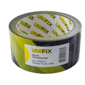 UNIFIX Стрічка сигнальна жовто-чорна 50мм 90м