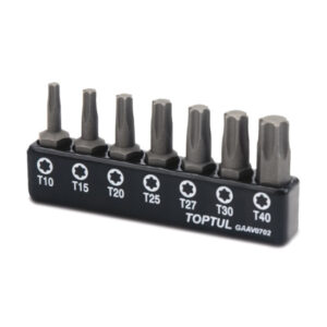 TOPTUL Набір біт 1/4 (Torx Т10-Т40 с отв.) 7шт