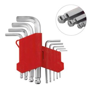 Intertool Miol Набір L-обр. шестигранних ключів із шарообразним накінечником 9шт 1,5-10мм. 0605