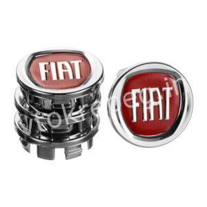 50013 Заглушка в колісний диск Fiat червоний  49х43 (4шт)