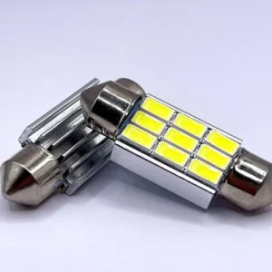 Лампа Діод SV8.5(C5W.C10W)AC12V LED 9x5630 white 36mm обм.радиатор(обм) 00076
