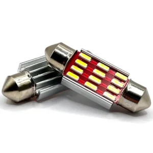 Лампа Діод SV8.5(C5W.C10W)AC24V LED 12x4014 white 36mm(обманка)00237