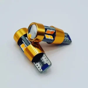 Лампа Діод Т10(W5W)БЦ12V LED 19x3030 yellow canbus(обман) 00312