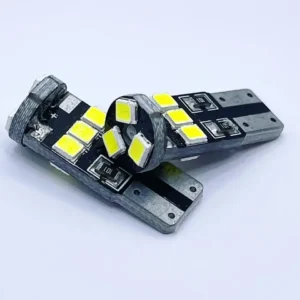 Лампа Діод Т10(W5W)БЦ12V LED 9x2835 white резистор 00043