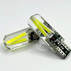 Лампа Діод Т10(W5W)БЦ12V LED 2xCOB white filment-cambus-silicone(обман)00102