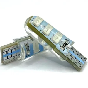 Лампа Діод Т10(W5W)БЦ12V LED 6x5630 blue резист silicon 00148