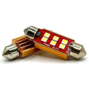Лампа Діод SV8.5(C5W.C10W)AC12V LED 6x3030 white 39mm(обманка)CAN 00261