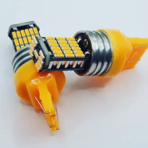 Лампа Діод Т20(W21W)БЦ 12V LED 45х4014 yellow canbus(обман) 00292