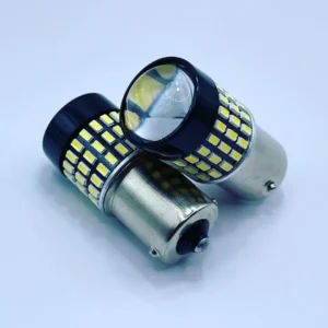 Лампа Діод BA15s (Р21W)А 12-24V LED 78х3014 white canbus(обман)LENS 00296