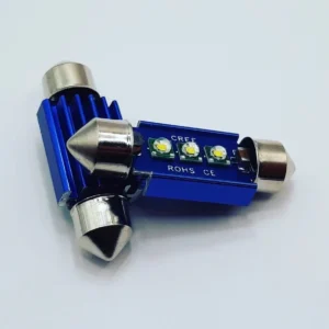 Лампа Діод SV8.5(C5W.C10W)AC12V LED 3xCREE white 36mm(обманка)CAN 00314