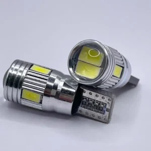 Лампа Діод Т10(W5W)БЦ12V LED 6x5630 white lens 00058