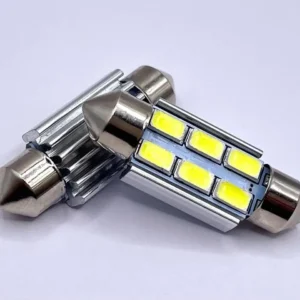 Лампа Діод SV8.5(C5W.C10W)AC12V LED 6x5630 white 36mm обм.радиат.(обманк) 00073