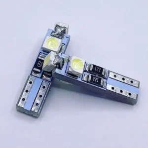 Лампа Діод Т5(W1.2W)БЦ 12V LED 3х1210 white резистор 00156