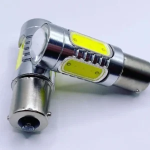 Лампа Діод BA15s (Р21W)А 12V LED 5хCOB white LENS 7.5W 00160