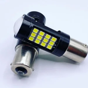 Лампа Діод BA15s (Р21W)А 12V LED 42х2835 white canbus(обман)LENS 00161