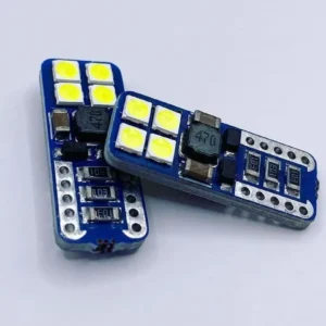 Лампа Діод Т10(W5W)БЦ12V LED 8x3030 white canbus(обман) 00164