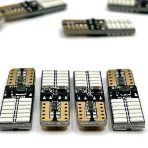 Лампа Діод Т10(W5W)БЦ12V LED 24x4014 blue canbus(обманка) 00245