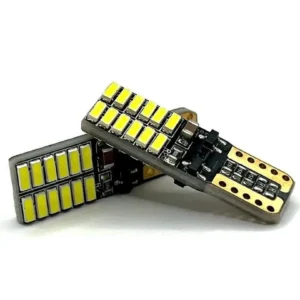 Лампа Діод Т10(W5W)БЦ24V LED 24x4014 white canbus(обманка) 00257