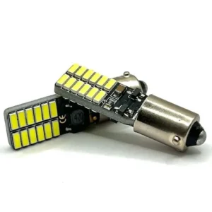Лампа Діод BAX9s (H6W)А 12V LED 24х4014 white резистор canbus(обман.зміщен цок)00259