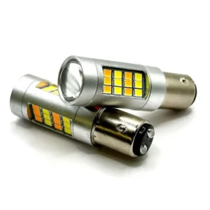 Лампа Діод BAY15d (Р21W+5W)А 12V LED 42х2835 dual color white+yellow canbus(обман)00266