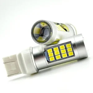 Лампа Діод Т20(W21W)БЦ 12V LED 42х2835 white canbus Lens(обман) 00283
