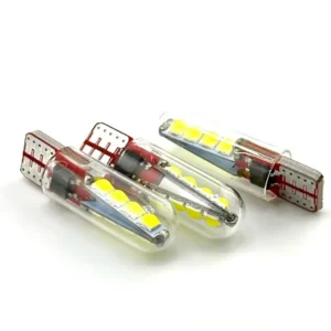 Лампа Діод Т10(W5W)БЦ12V LED 8x3030 white canbus 1W(обман) 00289