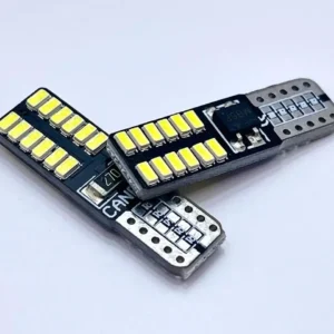 Лампа Діод Т10(W5W)БЦ12V LED 24x3014 white (обманка)can 00062