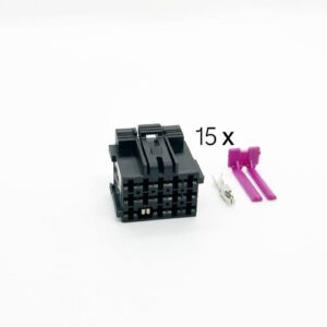 15-конт. мама чорн. Розєм зовнішній акумулятор, автомобільний магніт із клемою захисту 1355205 967633-1 1-967623-1