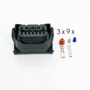 12-конт. чорний для фари BMW X1 X3 X5 F15 X6 F01 F02 E63 E64 E90 E92 головного світла 61132359991