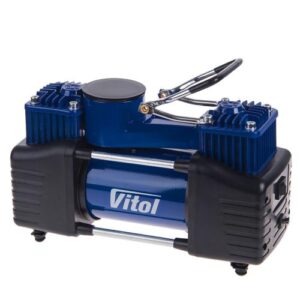 VITOL Компресор К-72 150psi 25Amp 90л 2 циліндра шланг 5м клеми