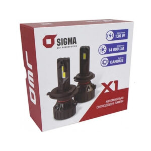 LED лампа H4 К-Т 12V-24V X1 Sigma 65W Canbus(кулер)